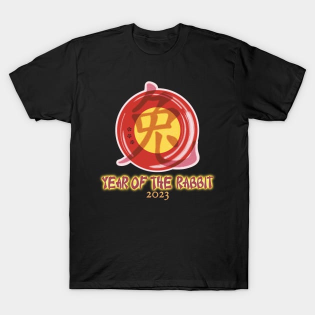 Year of the Rabbit - Chinese New Year 2023 T-Shirt by Creasorz